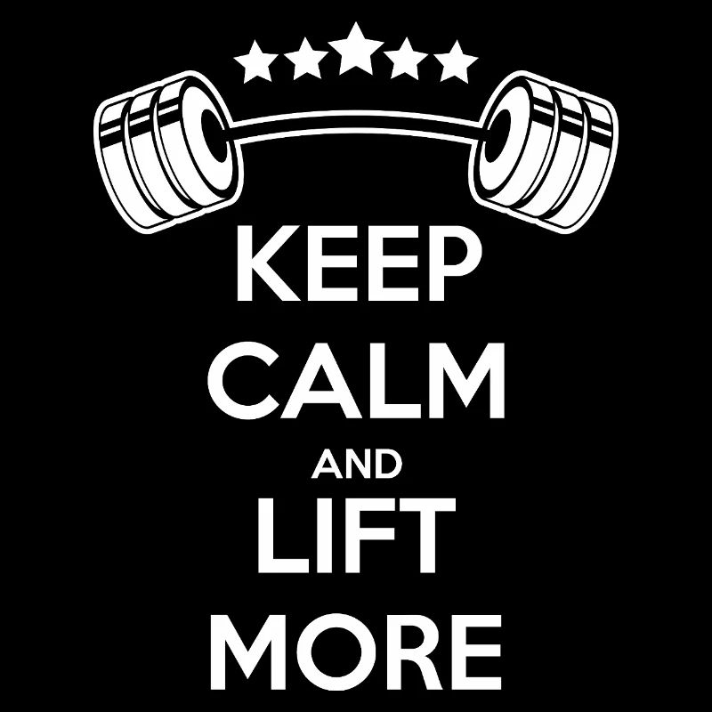 Keep Calm Weightlifting: GYM Silhouette Power