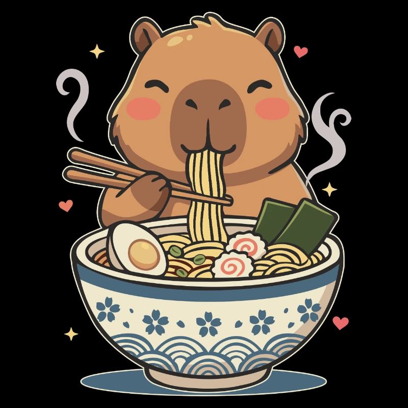 Ramen mignon Kawaii Capybara