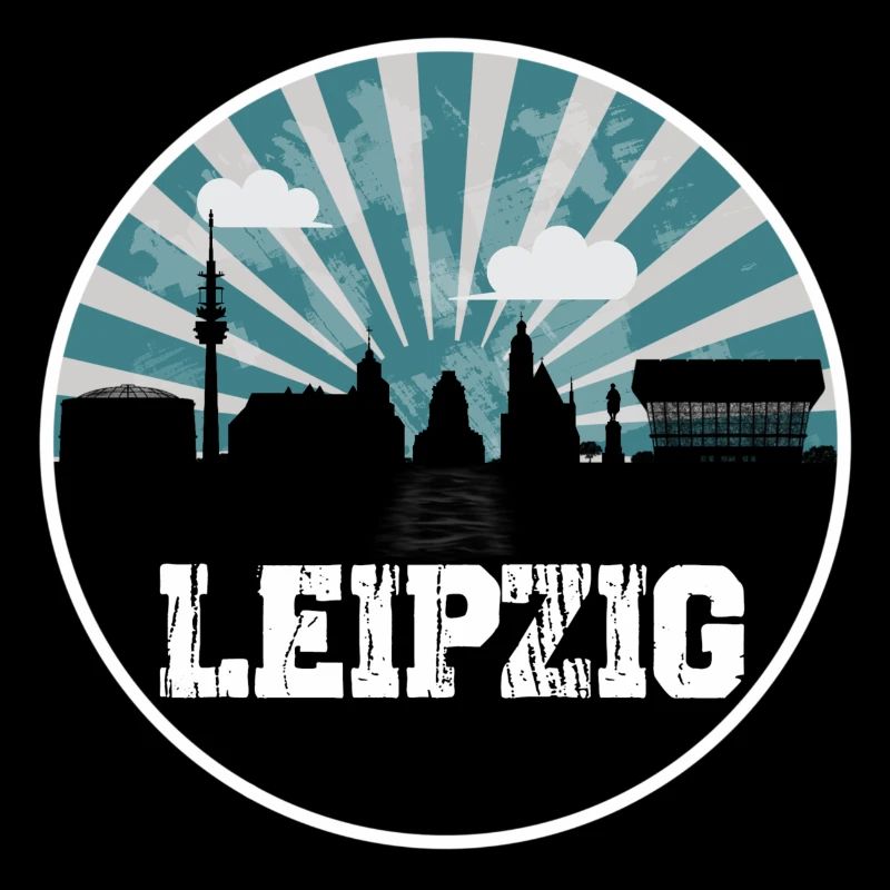 Leipzig Skyline Blue Hour