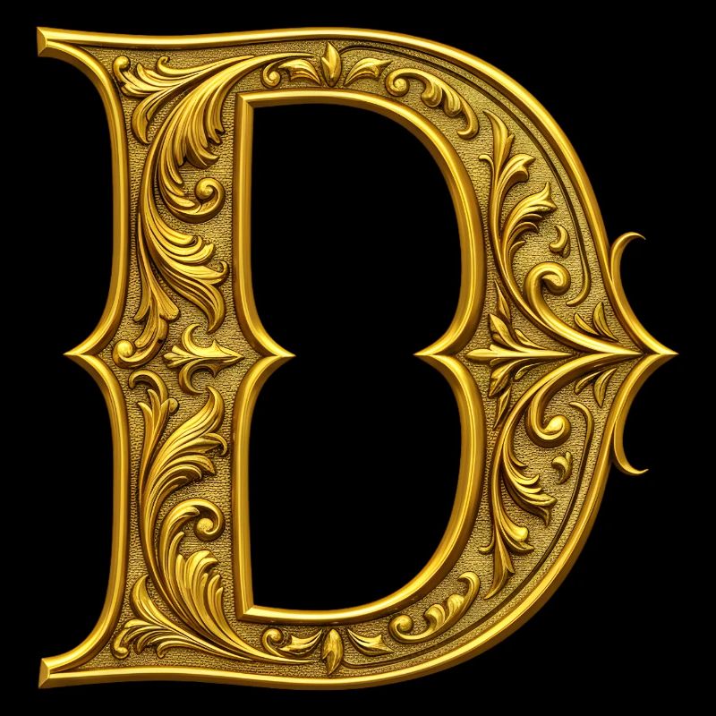 Ornamental gold Initial D