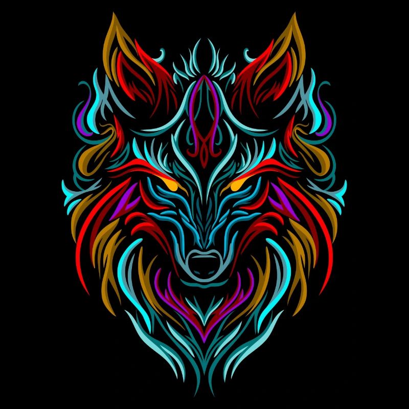 Wolf Tattoo Bunt
