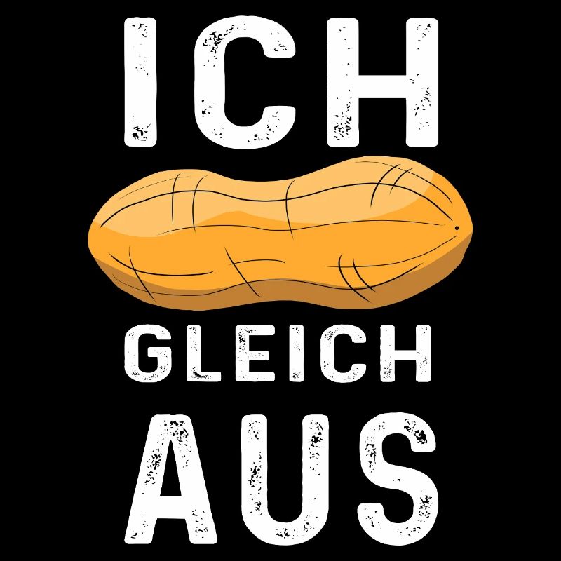 Peanut motif with humorous text