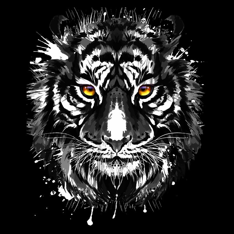 Retro Tiger - Cat - Beautiful Eyes