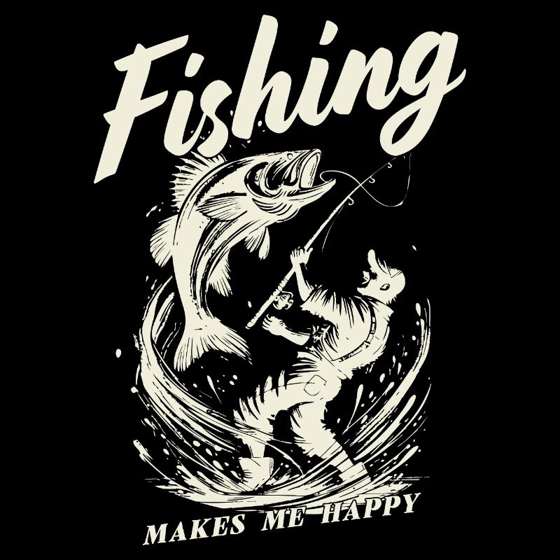 Fishing makes me happy