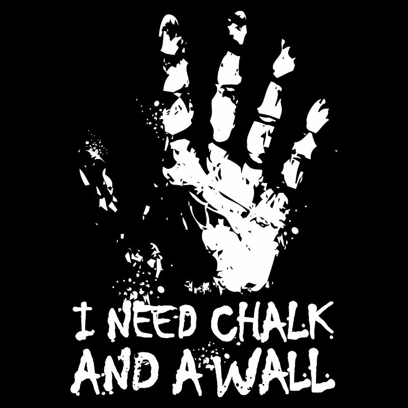 Chalk Climbing Boulder Hand Wall Sayings Icon