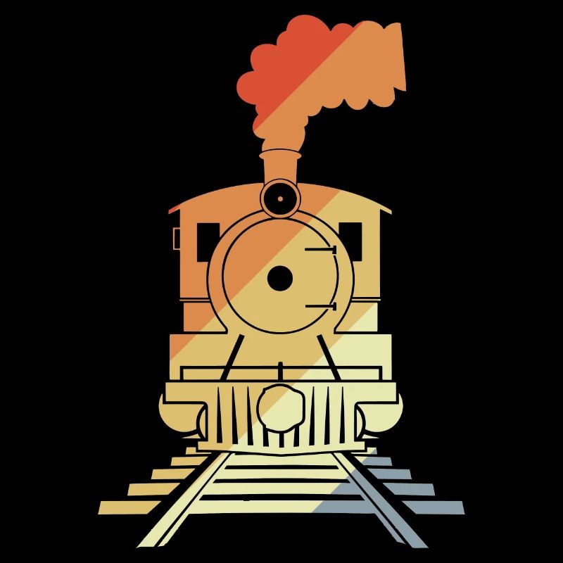 Railroad Drawing Vintage Style