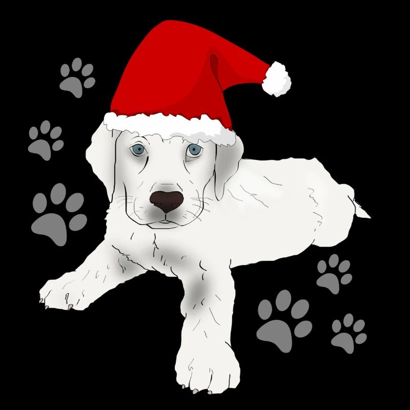 Motif de Noël du Labrador