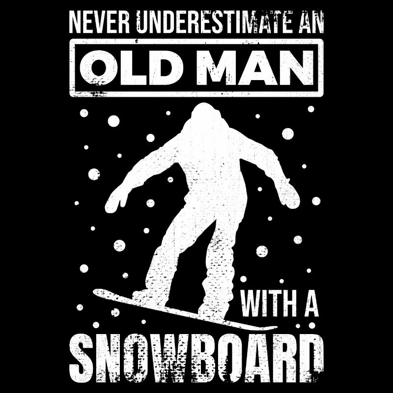 Alter Snowboarder Opa