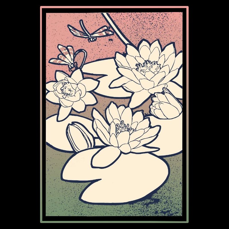 Illustration de nénuphar – Tranquillité et nature