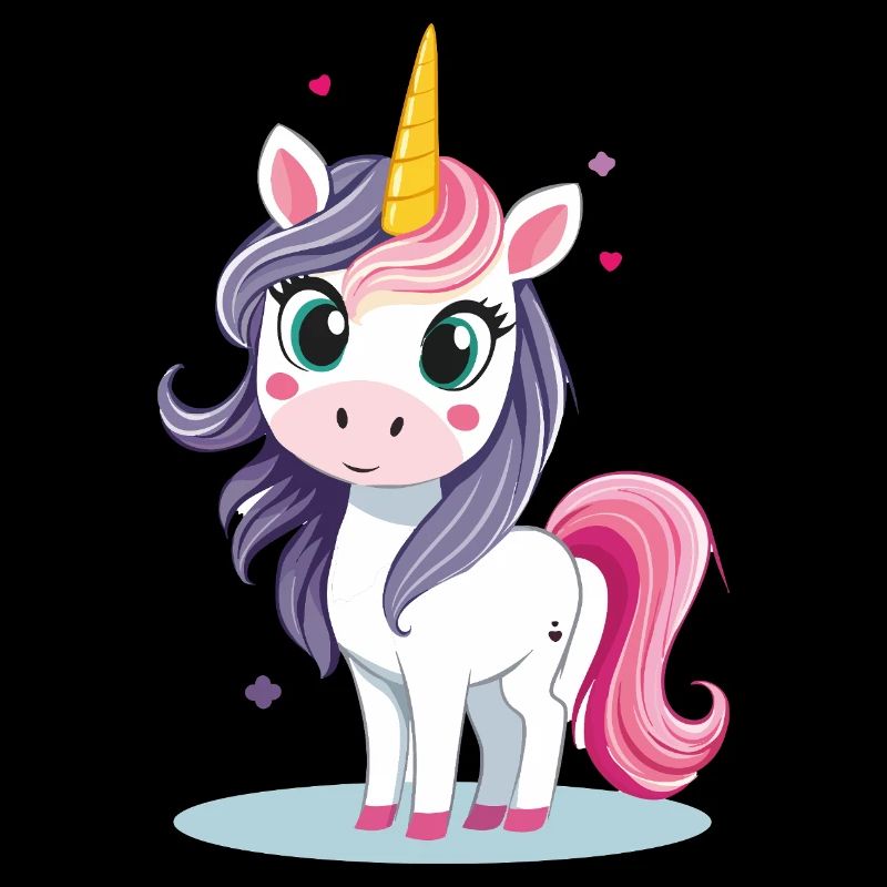 Einhorn mit bunter Mähne