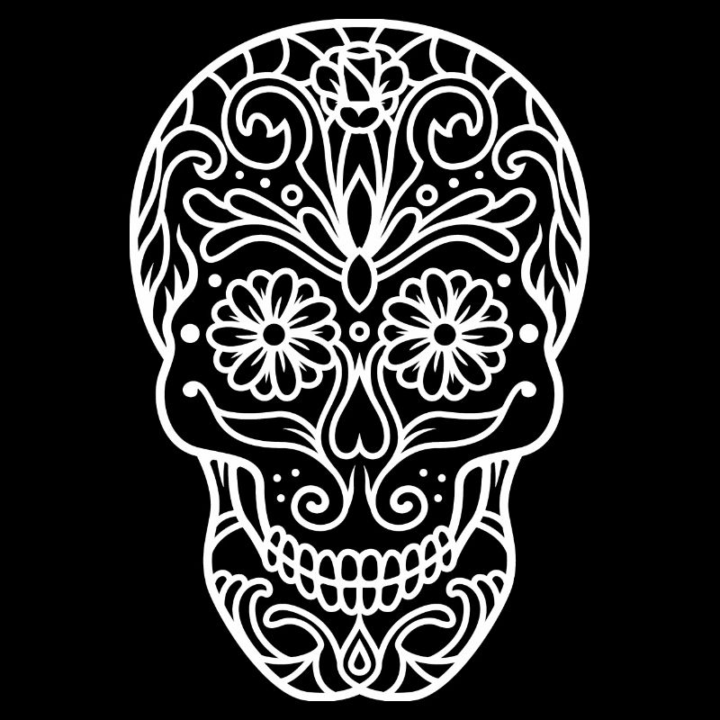Skull in Mandala.