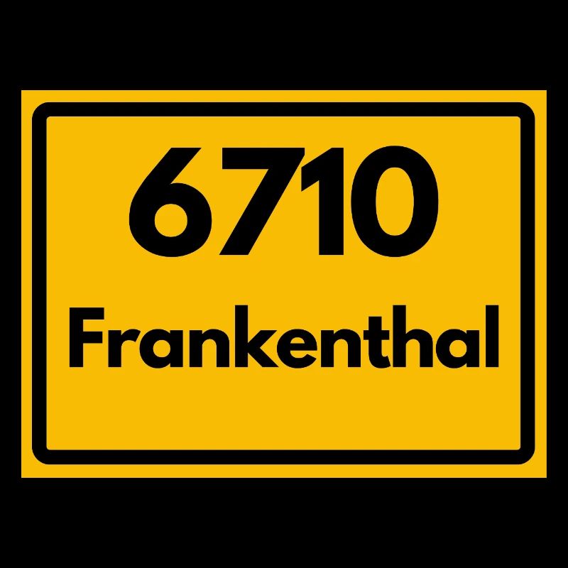 ALTE POSTLEITZAHL PLZ RETRO 6710 FRANKENTHAL RP