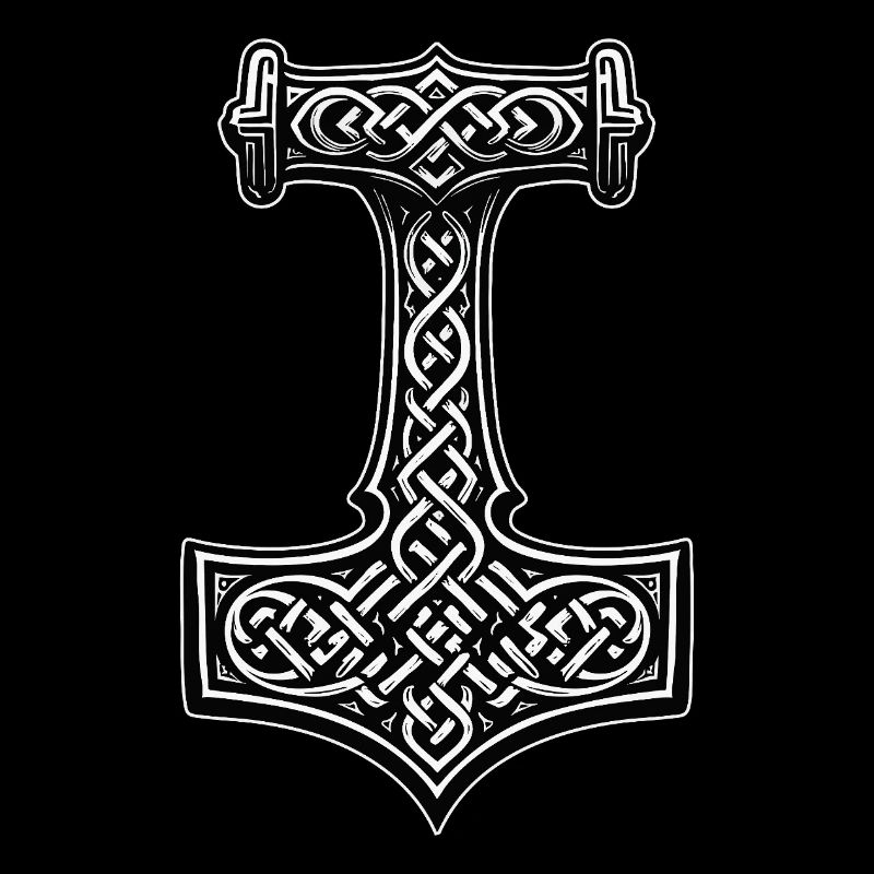 Symbole du nœud viking de Mjölnir