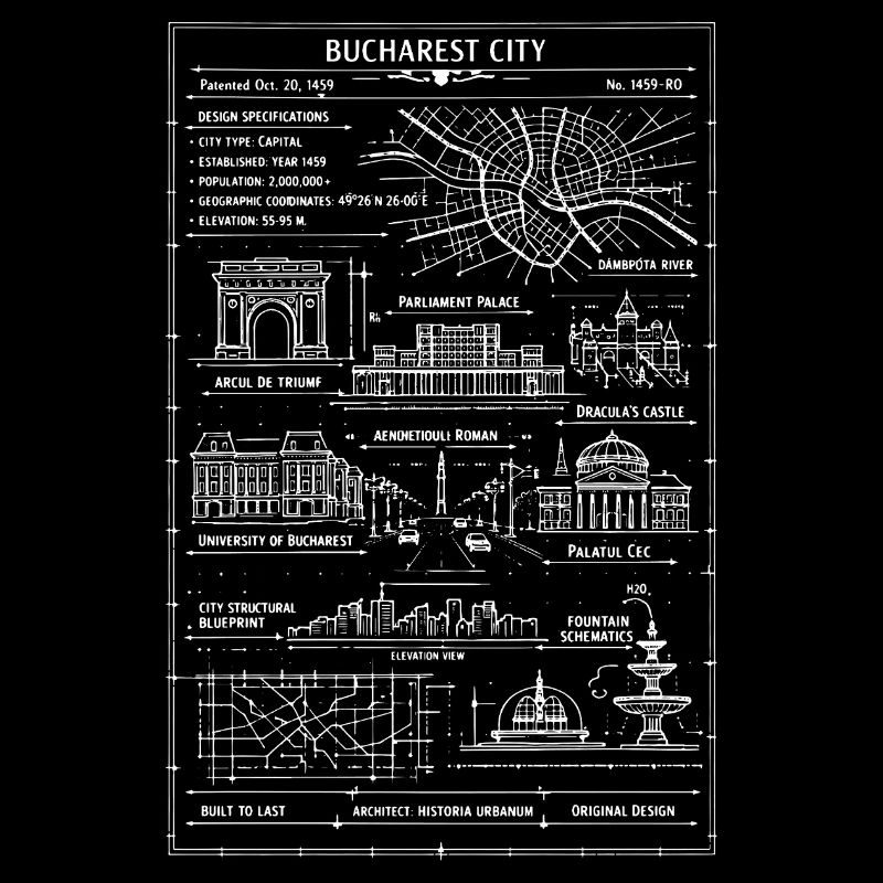 Bucharest City Line Map