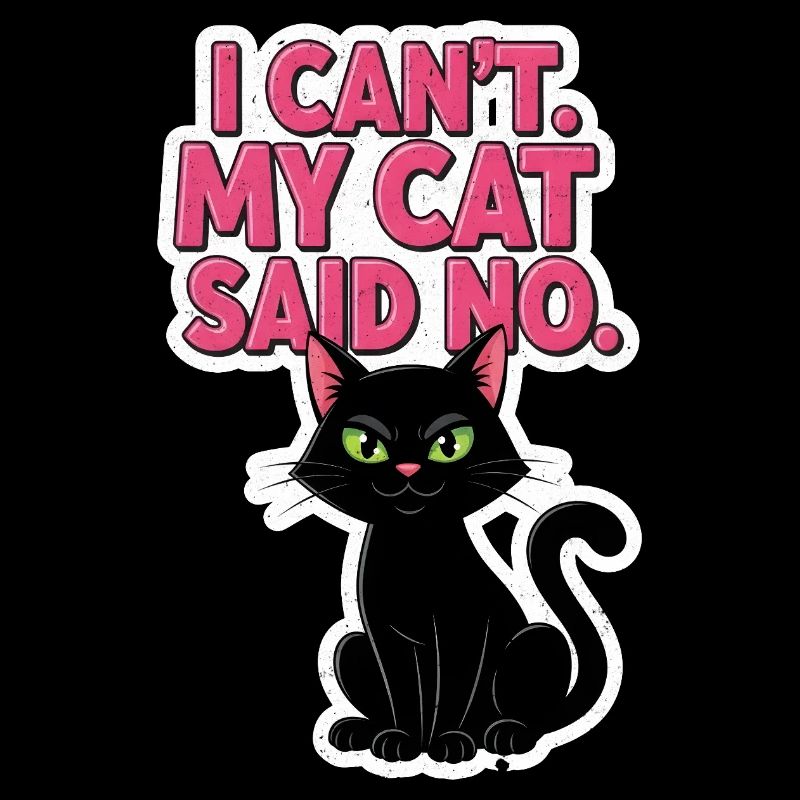 Chat qui dit : Mon chat dit non
