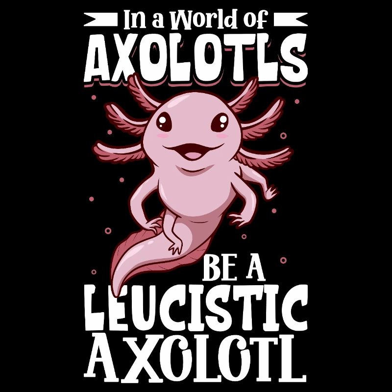 Sei ein Leucistic Axolotl