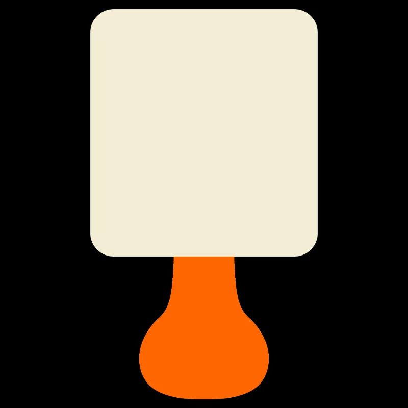 Lampe orange Minimal Glow