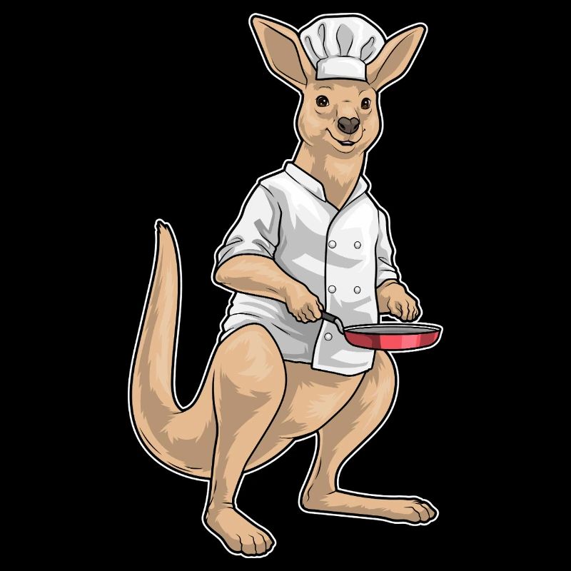 Känguru Koch Pfanne Kochen
