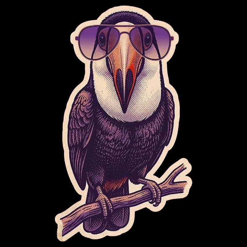 Crazy Toucan with Sunglasses