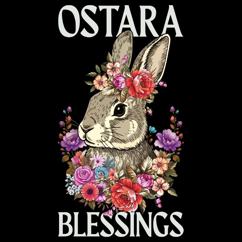 Ostara Blessings Happy Easter Rabbit
