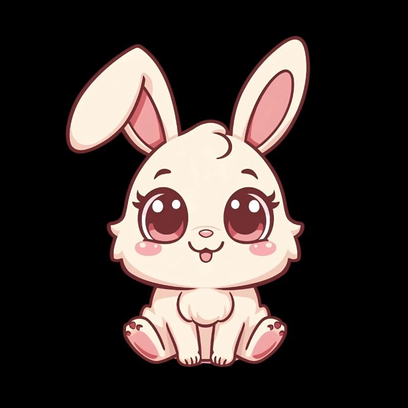 Design de lapin douillet en pastel