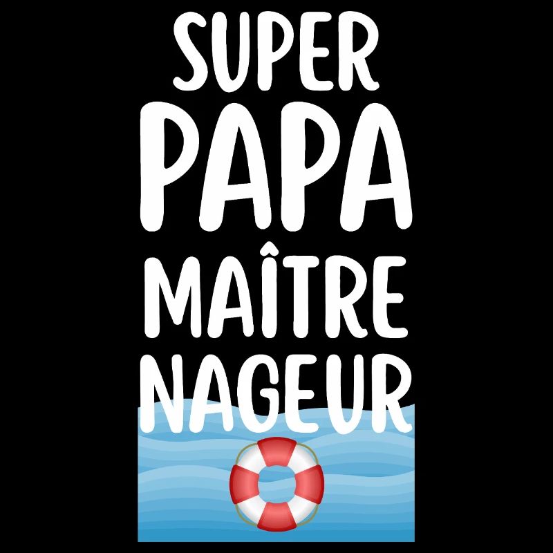 Super Daddy Lifeguard Illustration