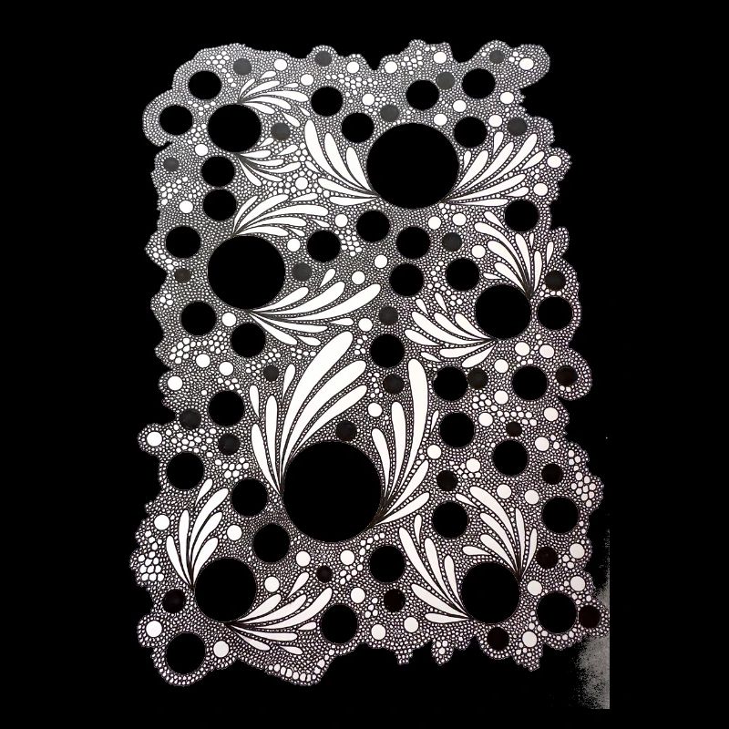 Blattblasen Lace Muster