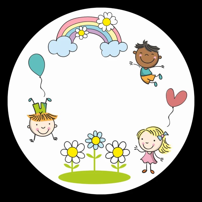 Assorted Kids Rainbow Floral Balloon