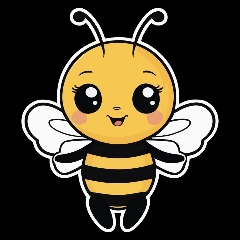Petite abeille mignonne, bébé abeille