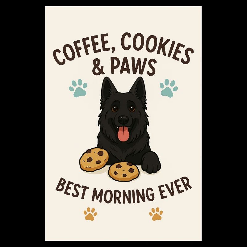 Café, biscuits et pattes