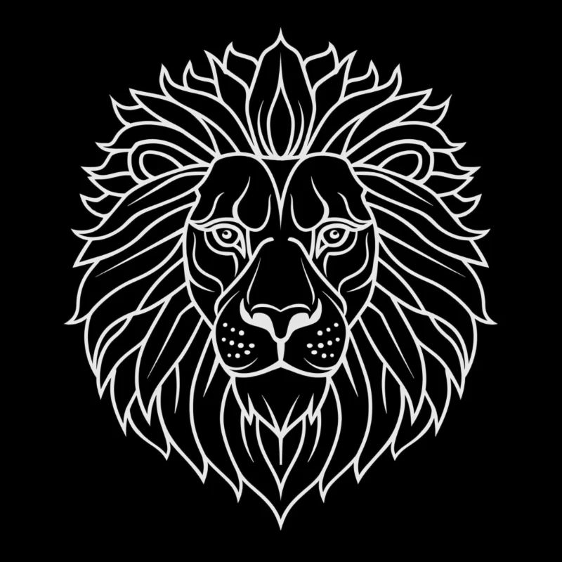 Psychedelic Lion Mandala