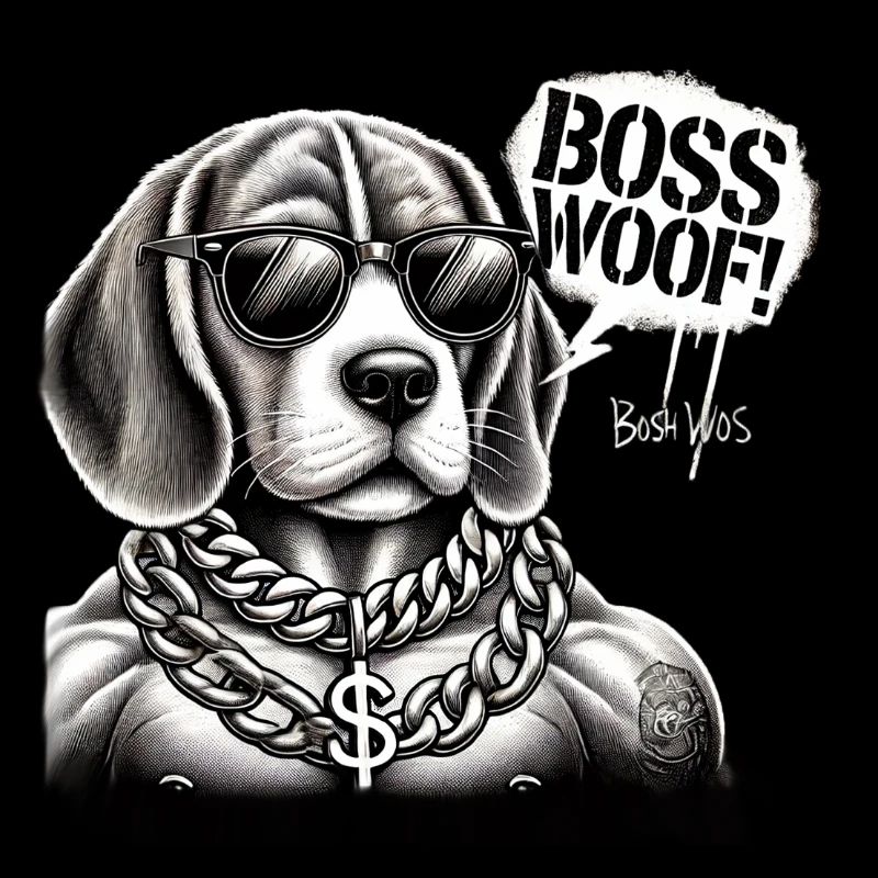 Chien Collier en Or Bosswoof