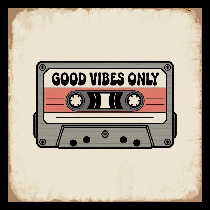 Cassette avec inscription