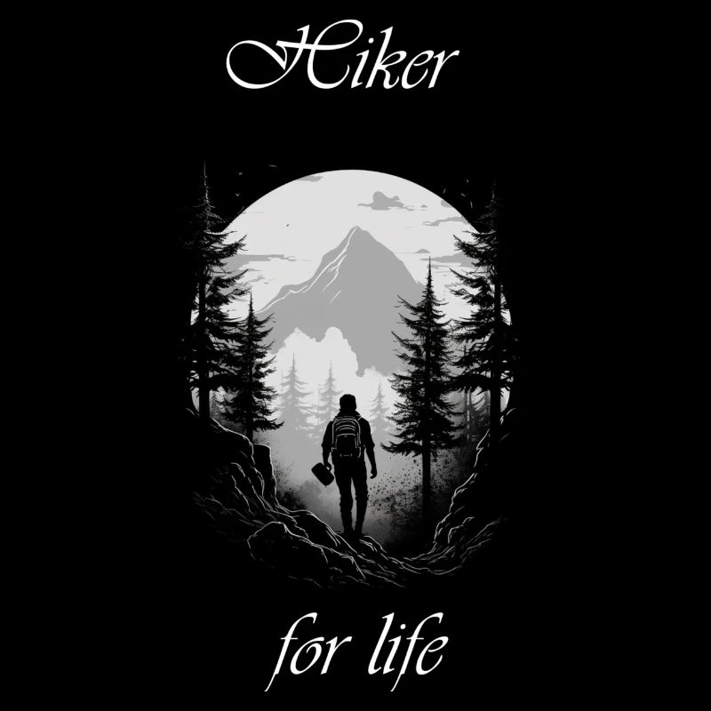 Hiker for life white