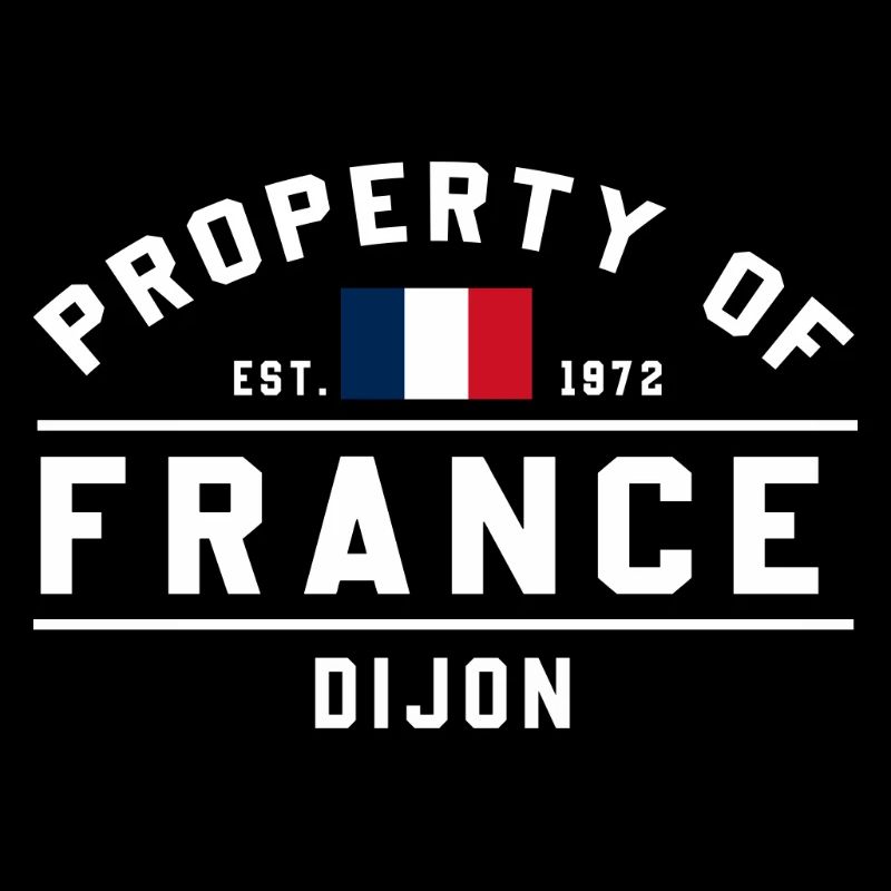 French Flag Graphic Dijon Logo