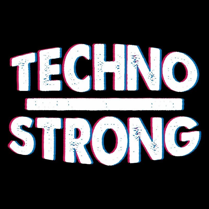 Techno Strong Neon Glitch