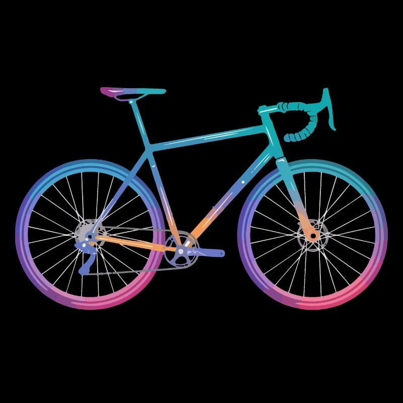 Conception de vélo de cyclisme dégradé