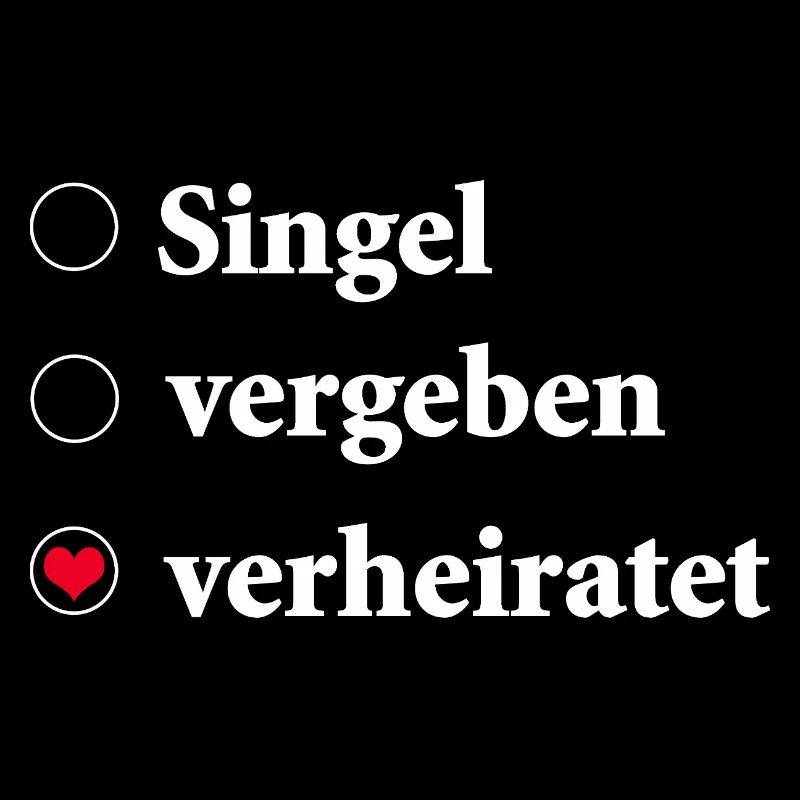 Relationship Status Selection Single - Married Heart