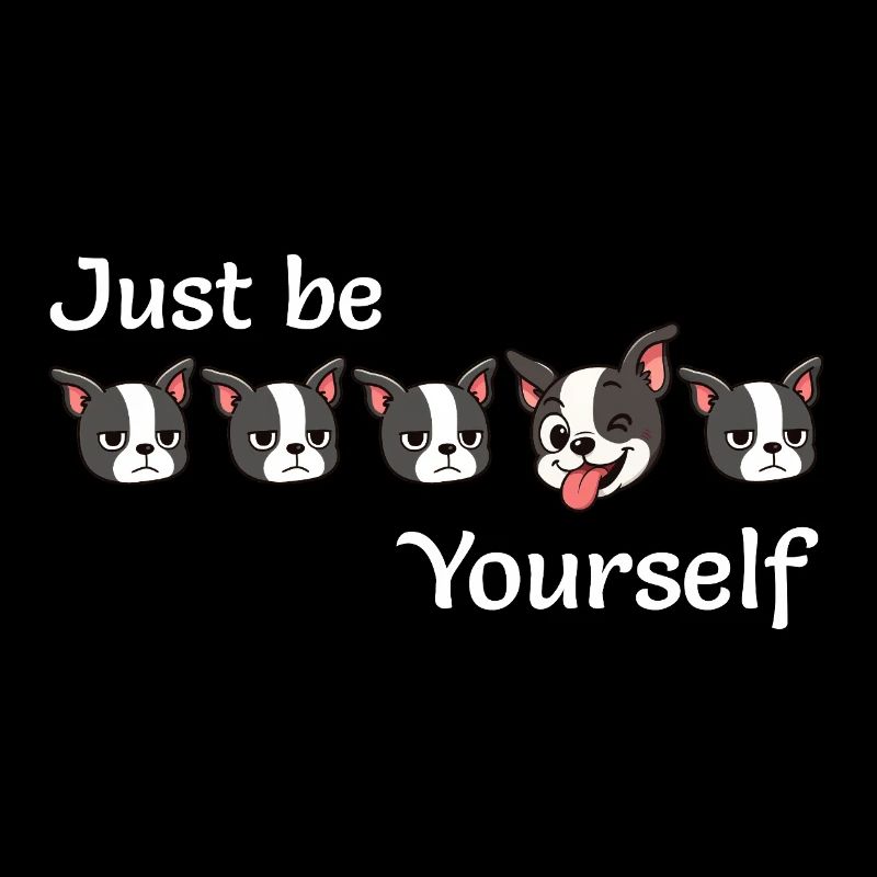 Boston - Soyez simplement - Vous-même - Texte blanc