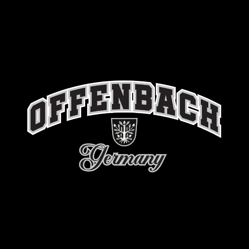 Offenbach Germany Crest Typography