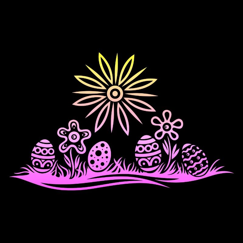 Oeufs de Pâques de Pâques dans l’herbe
