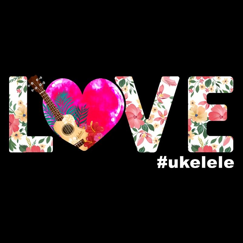 Hawaiian Ukulele Uke Love