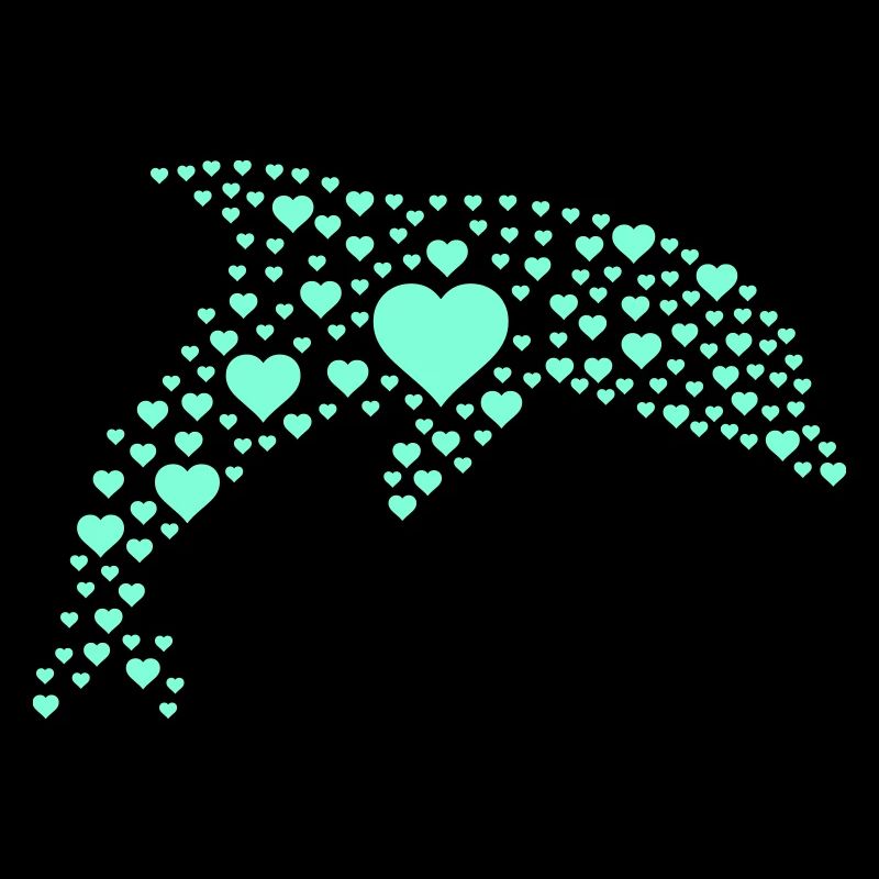 Dolphin Heart Pattern
