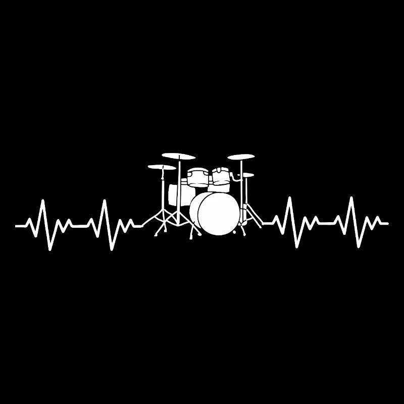 Drummer Drums Drums ECG Heartbeat