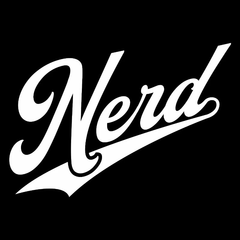 NERDY forever - NERD rétro blanc
