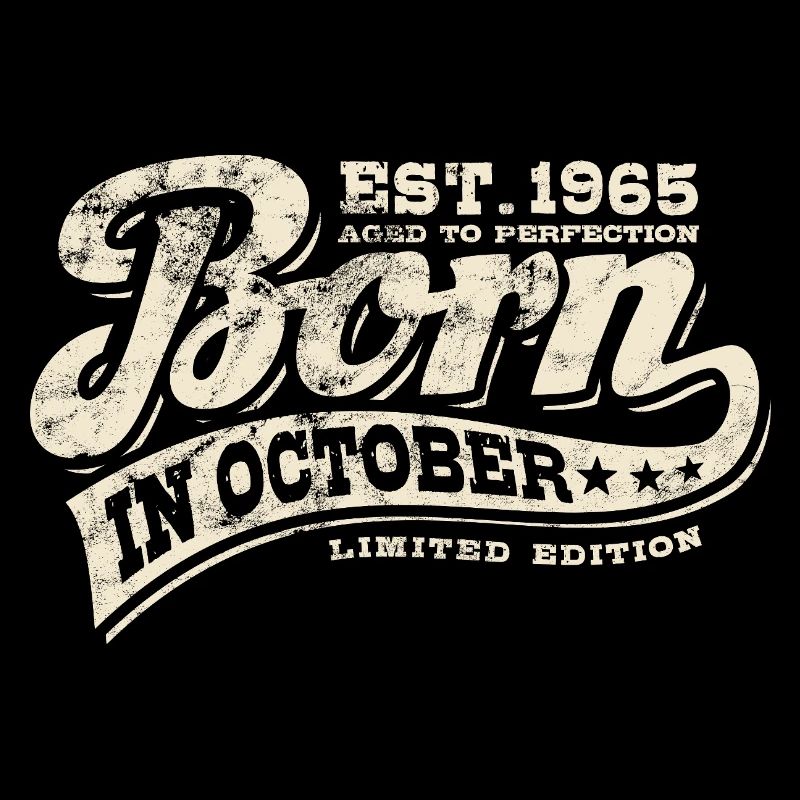Born in October 1965 - Geburtstag - Geschenk