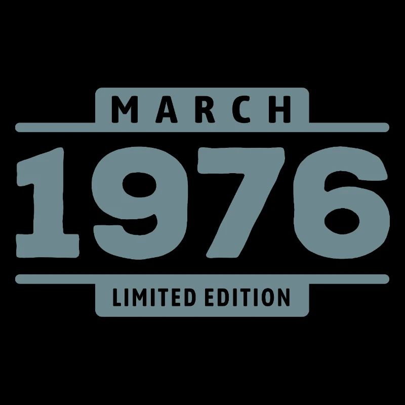 Édition limitée cadeau d’anniversaire de mars 1976