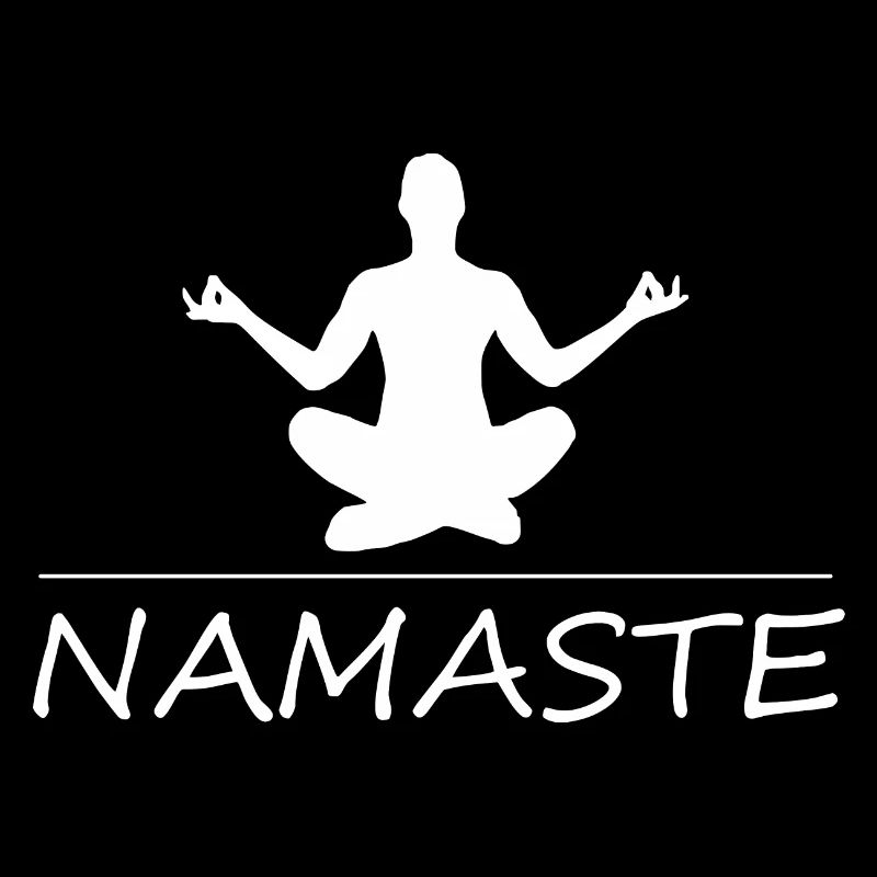 White Namaste Yoga