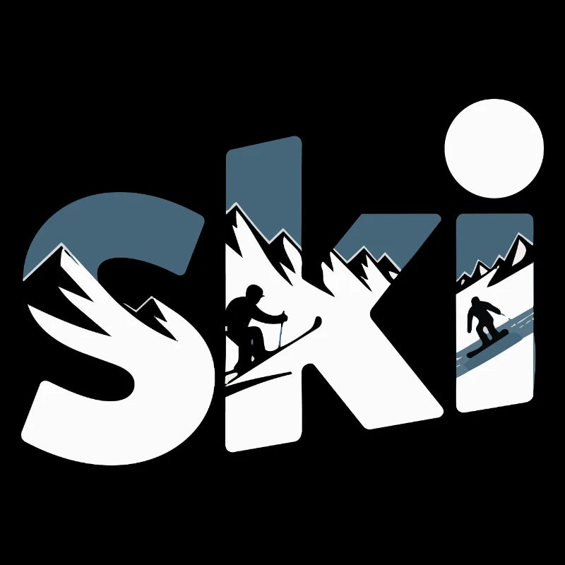 Conception faute de Panorama de la Montagne de Ski