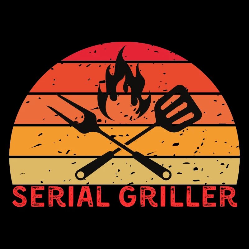 Serial Griller Retro BBQ Design